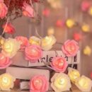 Led Rose String Fairy Light-80 Pcs Rose Light