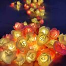 Led Rose String Fairy Light-80 Pcs Rose Light