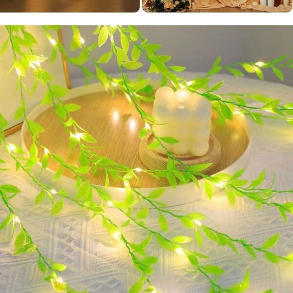 🍀Leaf String Light🍀 ☘️🍀 আপনার ঘর, জানালা, দেয়াল বা বারান্দাকে মনের মতো করে সাজান এই দারুণ পাতা 32 Feet - Image 2