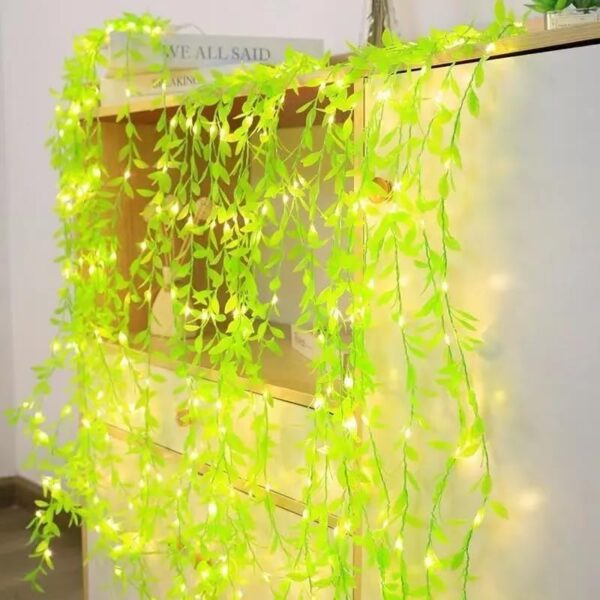 🍀Leaf String Light🍀 ☘️🍀 আপনার ঘর, জানালা, দেয়াল বা বারান্দাকে মনের মতো করে সাজান এই দারুণ পাতা 32 Feet - Image 3