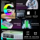 G Lamp Smart Light Bluetooth Speaker Clock/Alarm Clock Wireless Charger Atmosphere Lights
