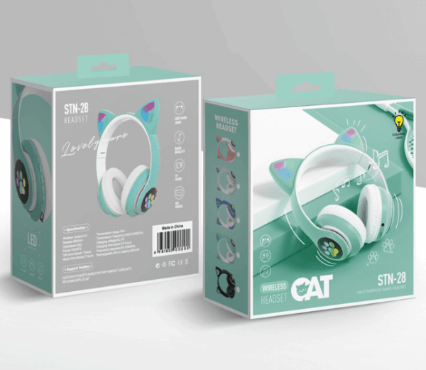 Cute Cat Ear Bluetooth Wireless LED Light Glow - Image 5
