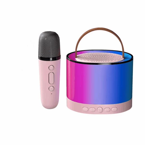 Karaoke Wireless Speaker for Girls Portable Bluetooth Speaker with Microphones