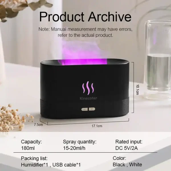 Flame Humidifier Led Colorful Fire - Image 3