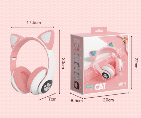 Cute Cat Ear Bluetooth Wireless LED Light Glow - Image 2