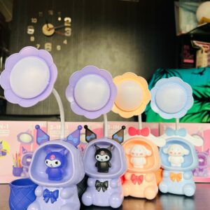 Kuromi Cartoon LED Desk Lamp With Pencil Sharpener & Pen Holder