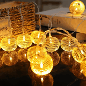 Metal fairy light Mini bulb shape lantern/ jhumka